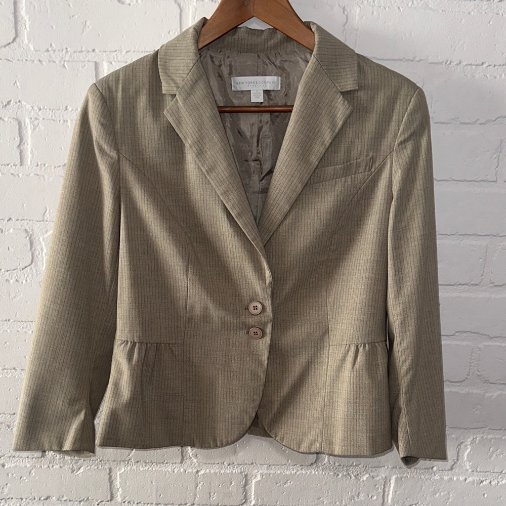 New York & Company Beige Blazer